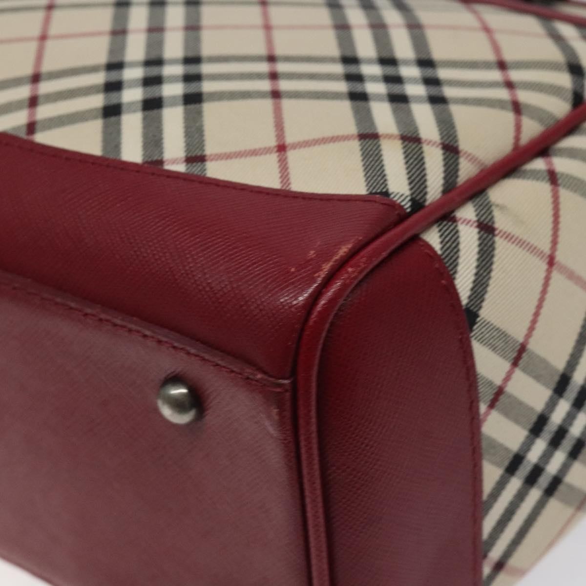 Burberry Nova Check Tote Leather, BEIGE, CANVAS, Tote bag