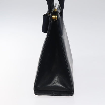 Salvatore Ferragamo Convertible Vara Bow Tote Leather, NAVY, LEATHER, Tote bag