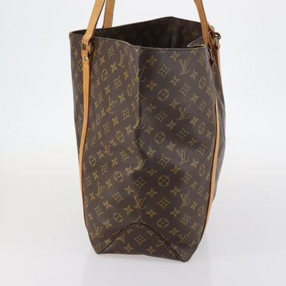 Louis Vuitton Shopping Sac Handbag Monogram Canvas, BROWN, CANVAS, Handbag