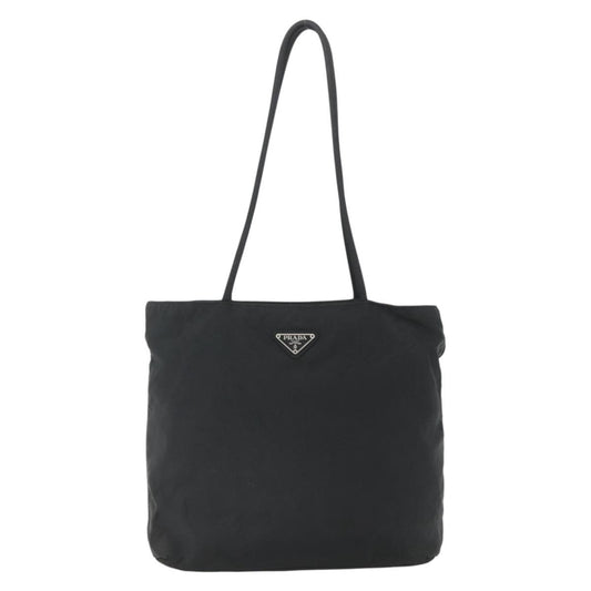Prada Vintage Zip Tote Tessuto, BLACK, NYLON, Tote bag