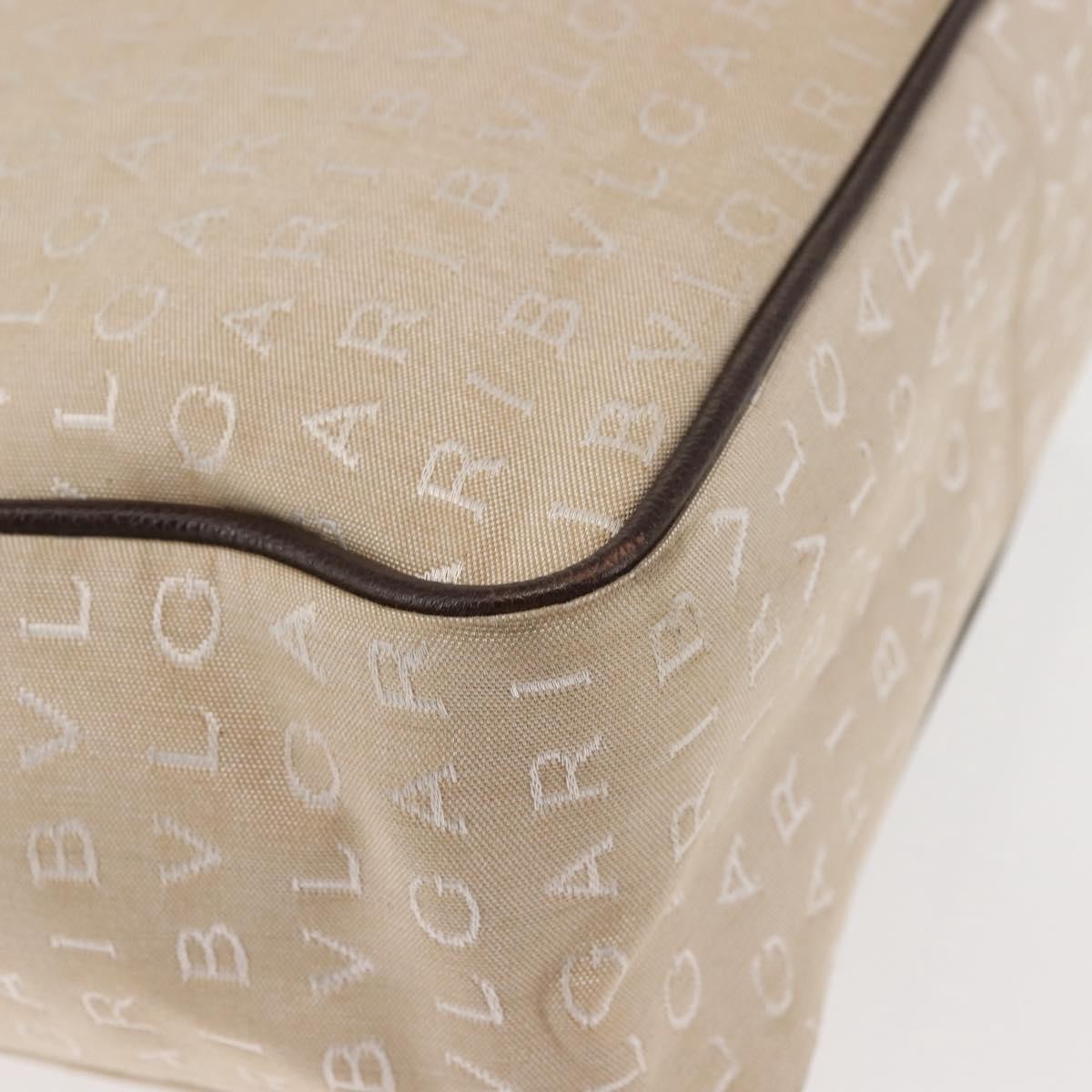 Bvlgari B.Zero1 Logomania Bag Canvas with Leather, BEIGE, CANVAS, Tote bag