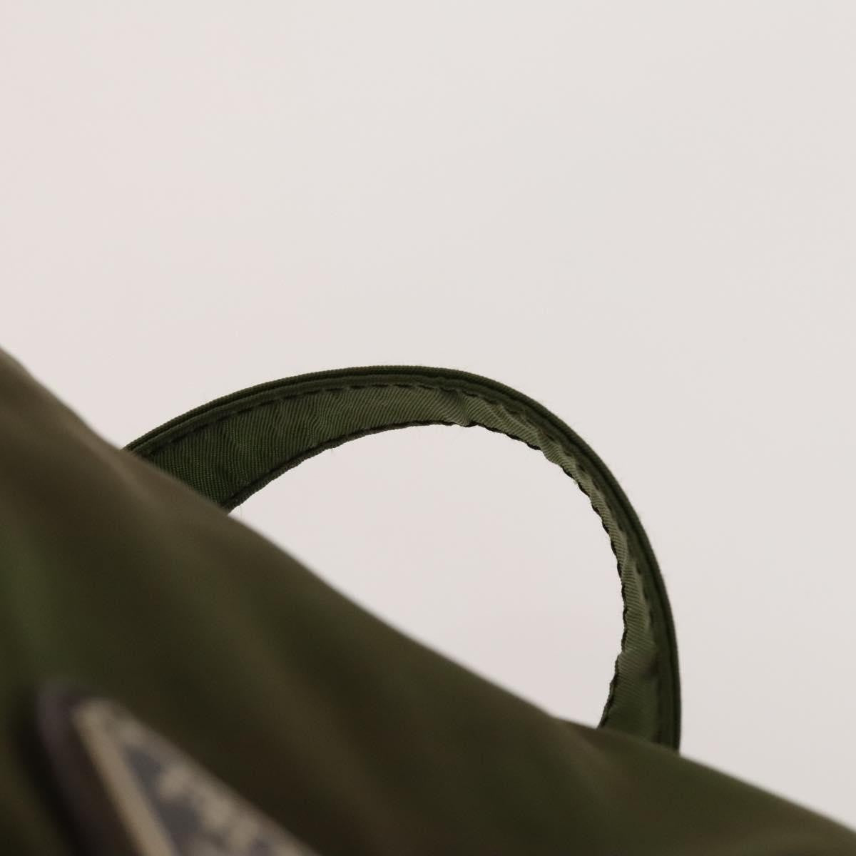 Prada Double Front Pocket Backpack Tessuto, KHAKI, NYLON, Backpack