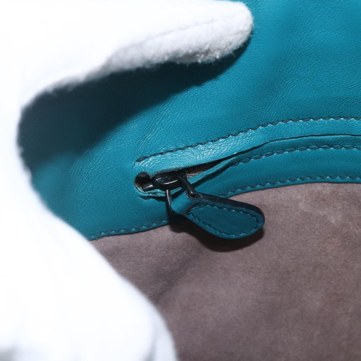 Bottega Veneta Monaco Convertible Satchel Leather with Intrecciato Detail, TURQUOISE, LEATHER, Handbag