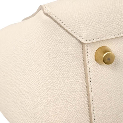 Celine Belt Bag Calfskin, WHITE, LEATHER, Handbag