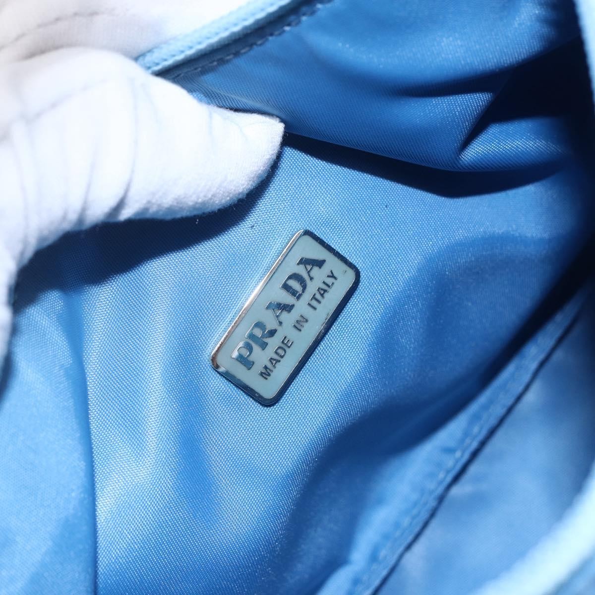 Prada Hobo Tessuto, BLUE, NYLON, Handbag