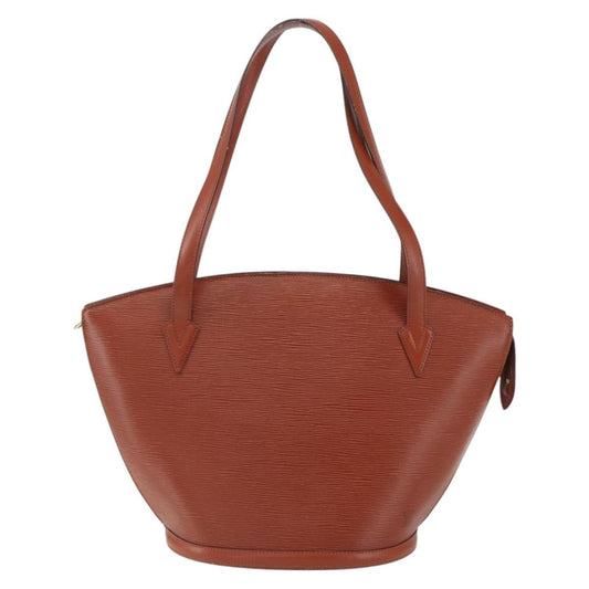 Louis Vuitton Saint Jacques Handbag Epi Leather, BROWN, LEATHER, Shoulder bag