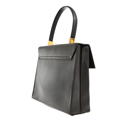 Salvatore Ferragamo Gancini Convertible Top Handle Bag Leather, BROWN, LEATHER, Handbag