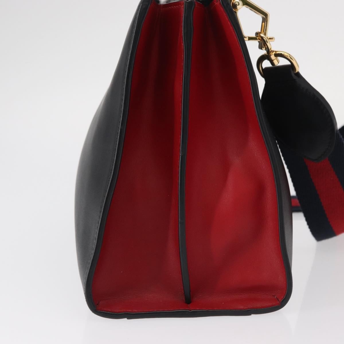 Gucci Nymphaea Top Handle Bag Leather, BLACK, LEATHER, Handbag