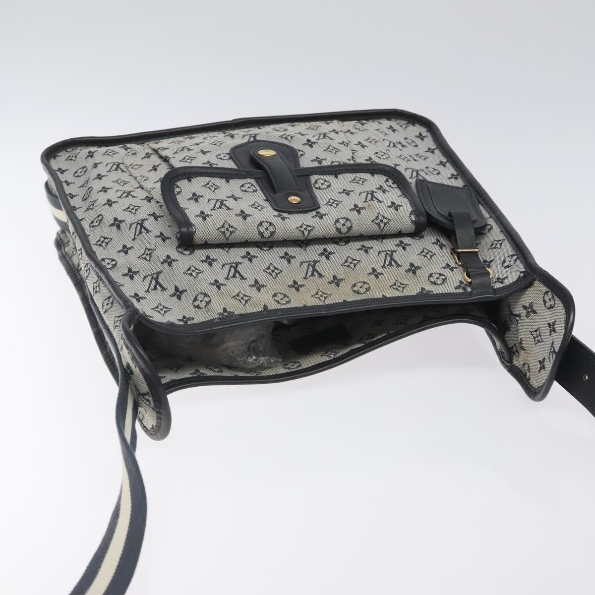 Louis Vuitton Mary Kate Messenger Bag Mini Lin, NAVY, CANVAS, Shoulder bag