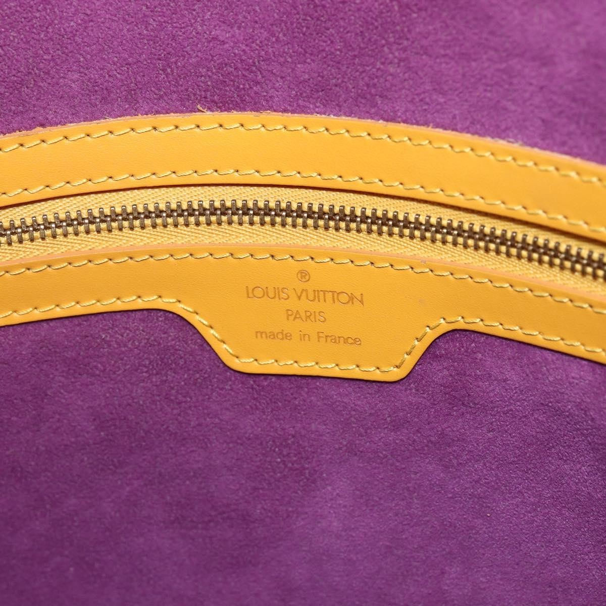 Louis Vuitton Lussac Handbag Epi Leather, YELLOW, LEATHER, Shoulder bag