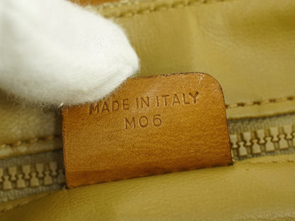 Celine Macadam Shoulder Bag PVC Leather, BEIGE, PVC, Shoulder bag