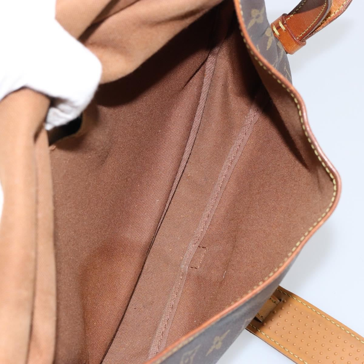 Louis Vuitton Saumur Handbag Monogram Canvas, BROWN, CANVAS, Shoulder bag