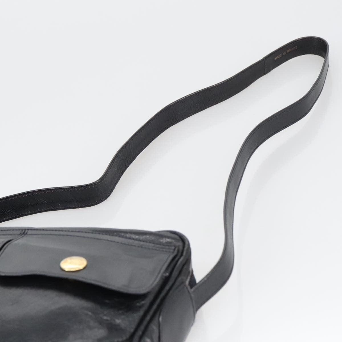 Celine Shoulder Bag Leather, BLACK, LEATHER, Shoulder bag