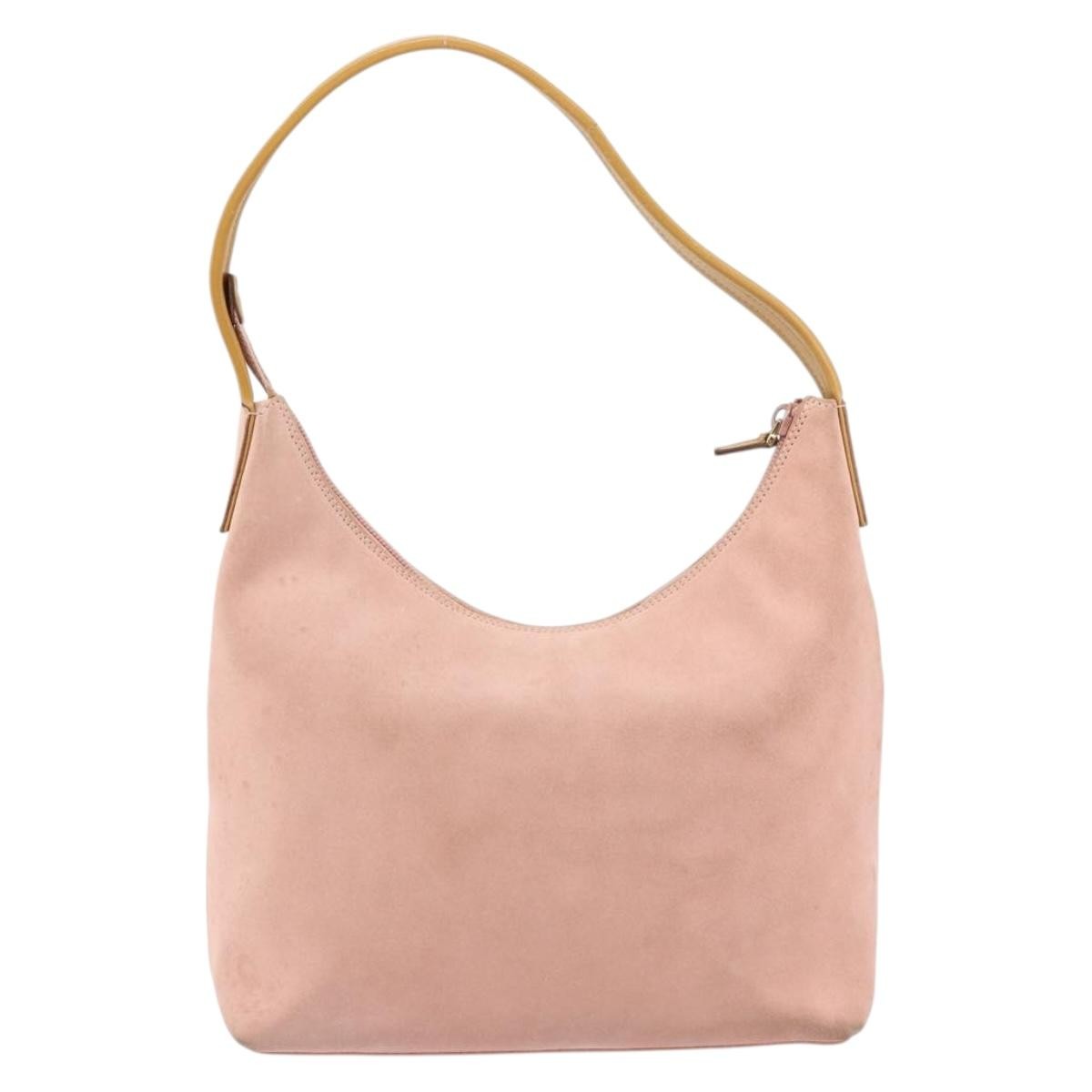 Gucci Vintage Handbag Suede, PINK, SUEDE, Handbag