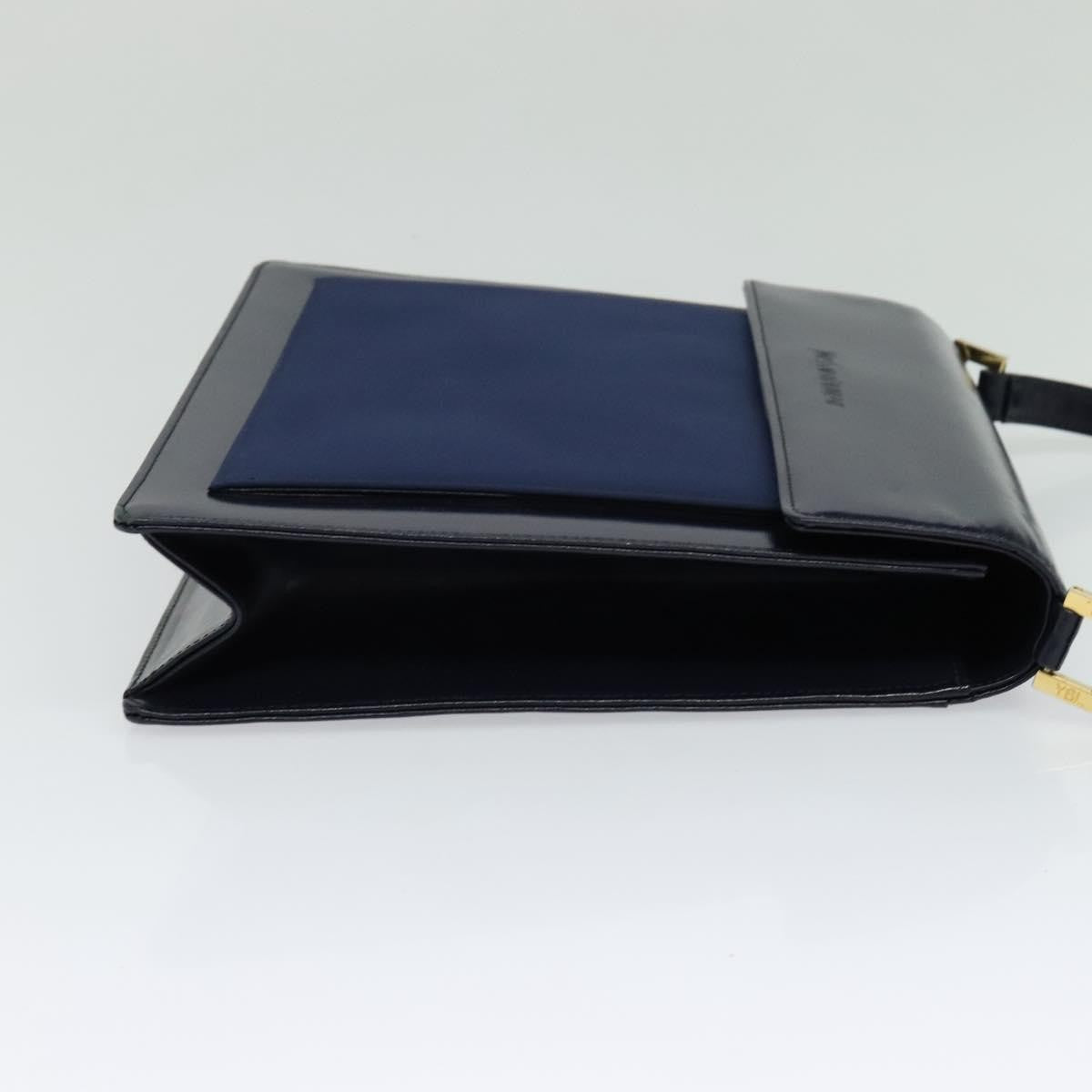 Saint Laurent Vintage Shoulder Bag Leather, BLUE, LEATHER, Shoulder bag