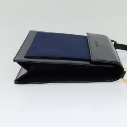 Saint Laurent Vintage Shoulder Bag Leather, BLUE, LEATHER, Shoulder bag