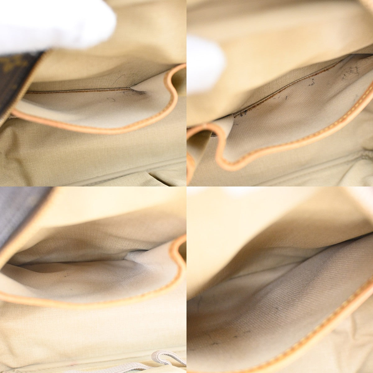 Louis Vuitton Deauville Handbag Monogram Canvas, BROWN, CANVAS, Handbag