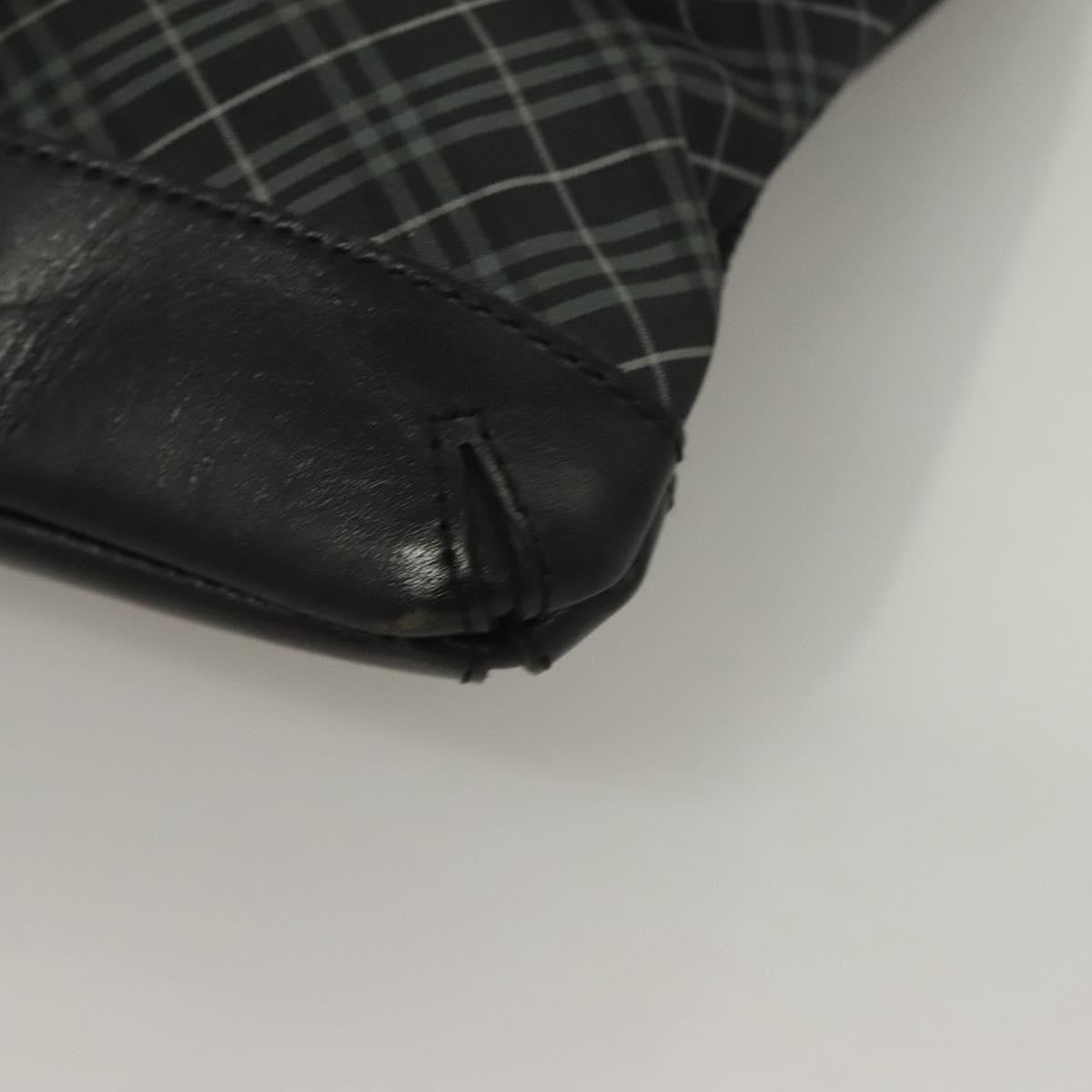 Burberry Front Pocket Messenger Bag Haymarket Canvas, BLACK, CANVAS, Shoulder bag