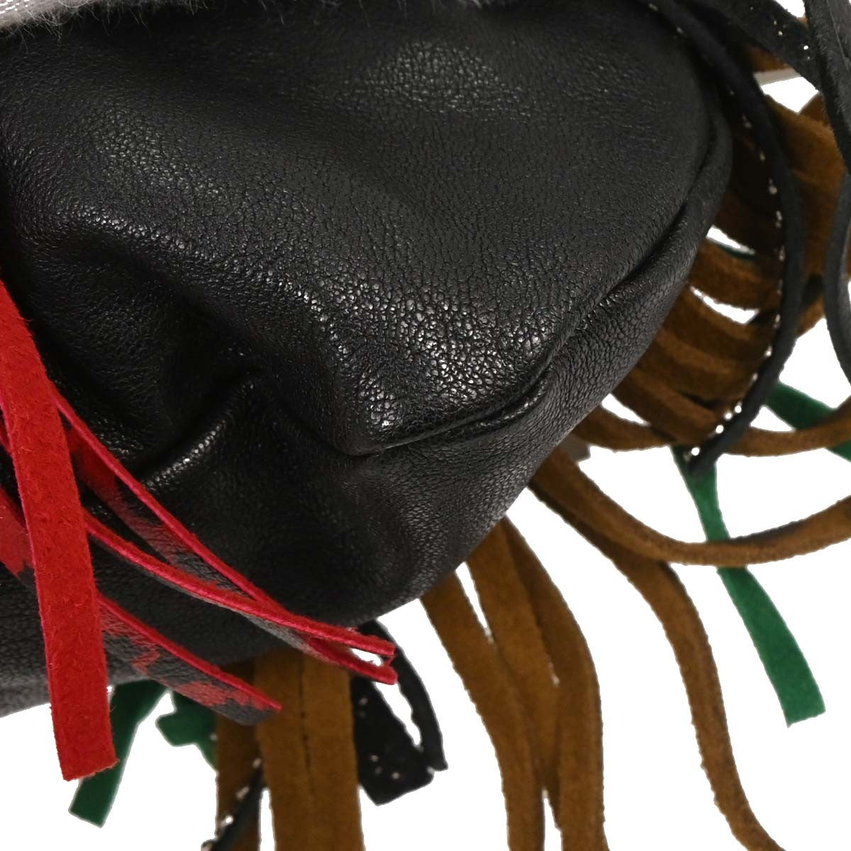 Saint Laurent Emmanuelle Hobo Fringe Leather, MULTICOLOUR, LEATHER, Handbag