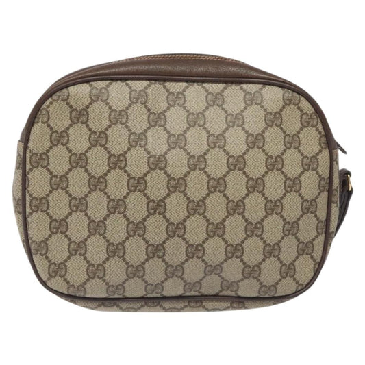 Gucci Sherry line pouch Canvas, BEIGE, PVC, Clutche & pouche