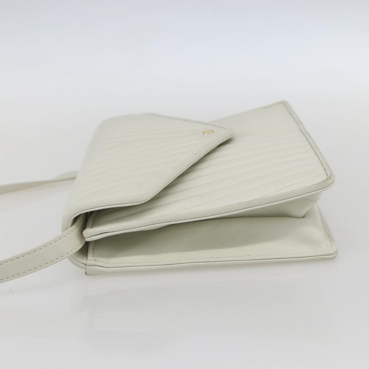 Valentino Garavani Vintage shoulder bag Leather, WHITE, LEATHER, Shoulder bag