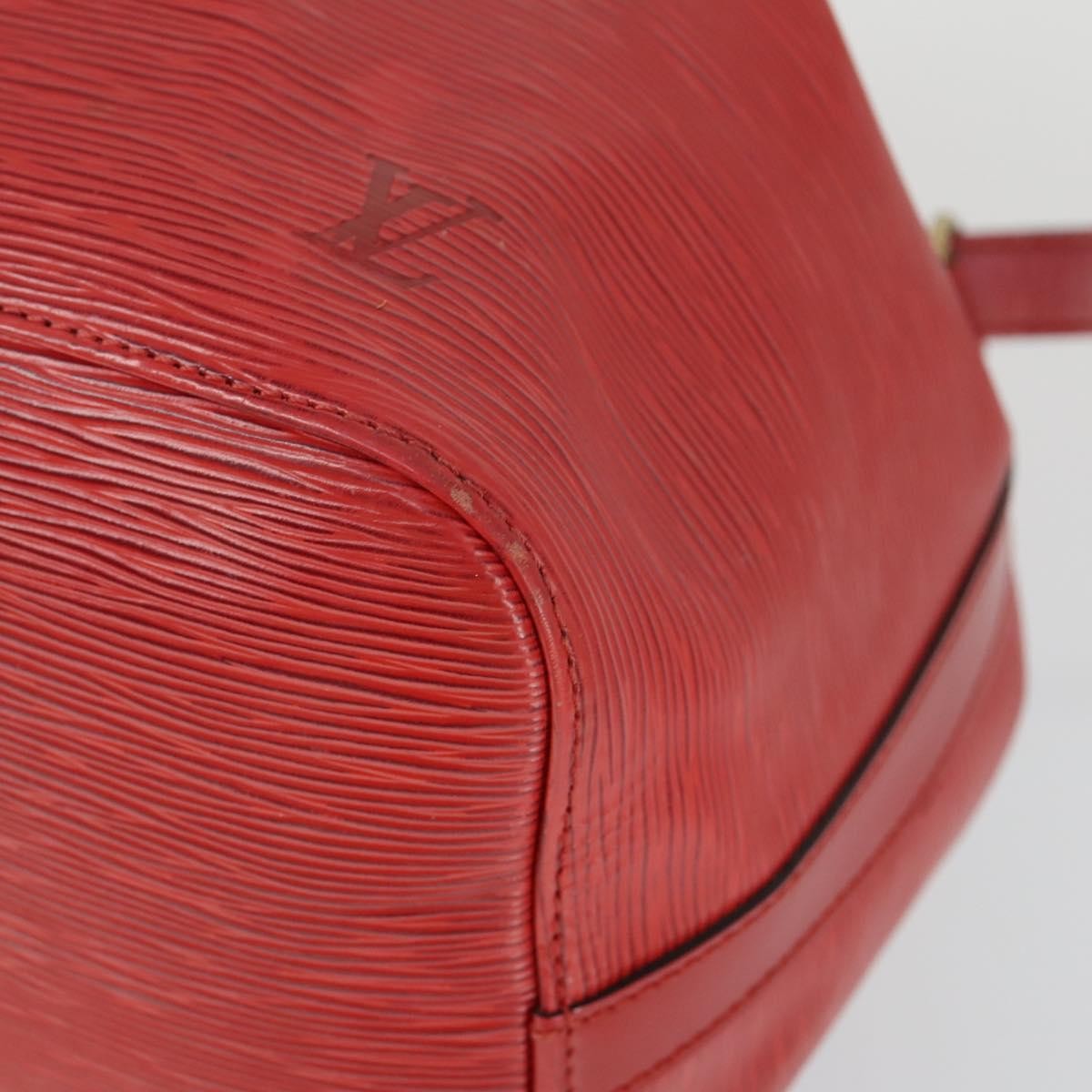 Louis Vuitton Noe Handbag Epi Leather, RED, LEATHER, Shoulder bag
