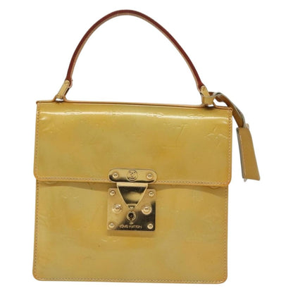 Louis Vuitton Spring Street Handbag Monogram Vernis, BEIGE, PATENT_LEATHER, Handbag
