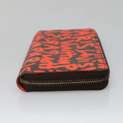 Louis Vuitton Zippy Wallet NM Monogram Graffiti, ORANGE, CANVAS, Wallets