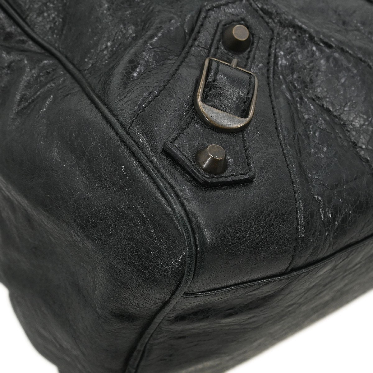 Balenciaga Twiggy Classic Studs Bag Leather, GREEN, LEATHER, Handbag