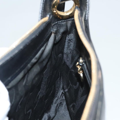 Salvatore Ferragamo Gancini Shoulder Bag Leather, BLACK, LEATHER, Shoulder bag