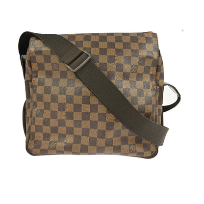 Louis Vuitton Naviglio Handbag Damier, BROWN, CANVAS, Shoulder bag