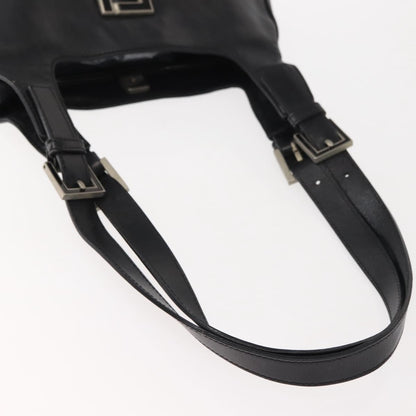 Fendi Vintage Shoulder Bag Leather, BLACK, LEATHER, Shoulder bag