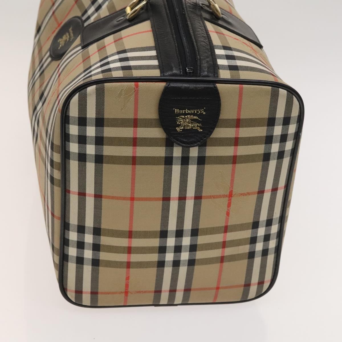Burberry Nova check boston bag Canvas, BEIGE, CANVAS, Travel bag