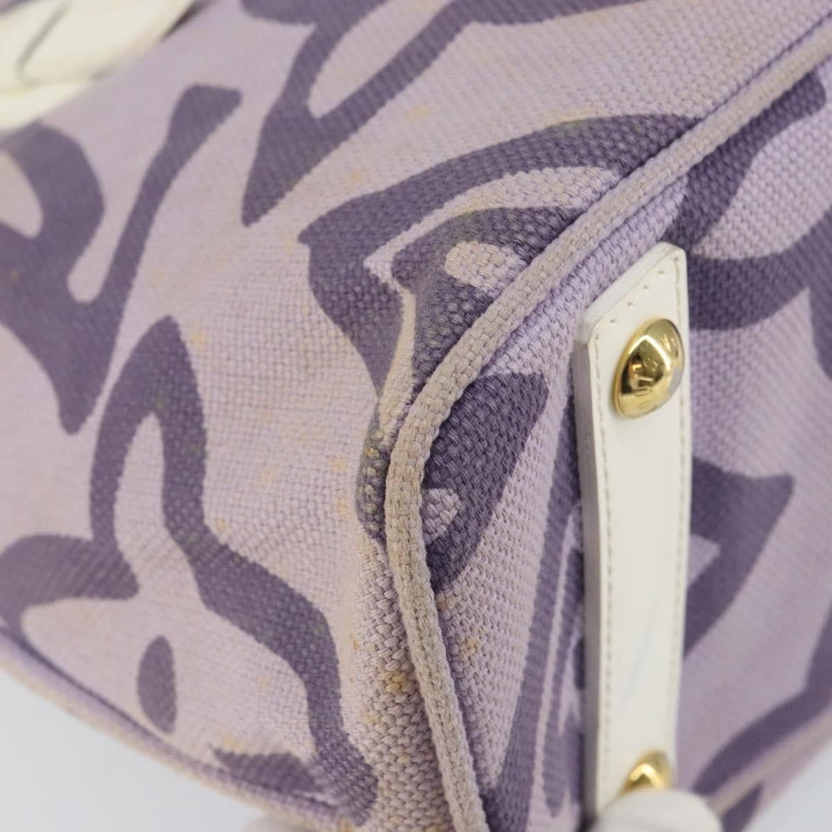Louis Vuitton Tahitienne Cabas Canvas, PURPLE, CANVAS, Tote bag