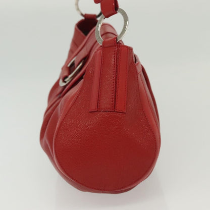 Bvlgari Chandra Top Handle Bag Leather, RED, LEATHER, Shoulder bag