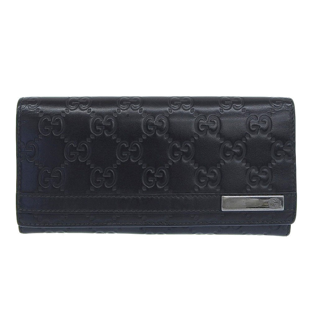 Gucci Guccissima Wallet Motif GG, BLACK, LEATHER, Wallets