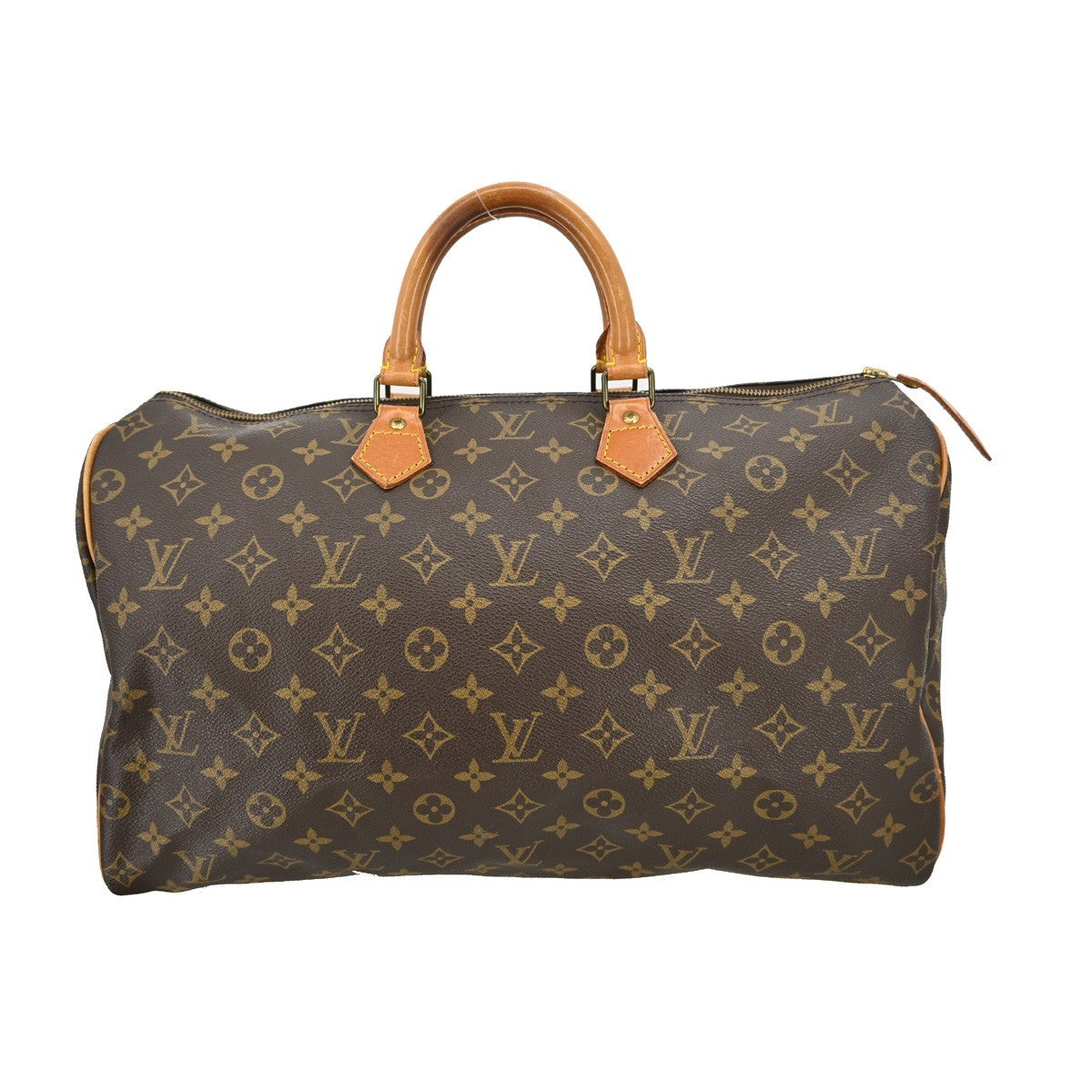 Louis Vuitton Speedy Handbag Monogram Canvas, BROWN, CANVAS, Travel bag