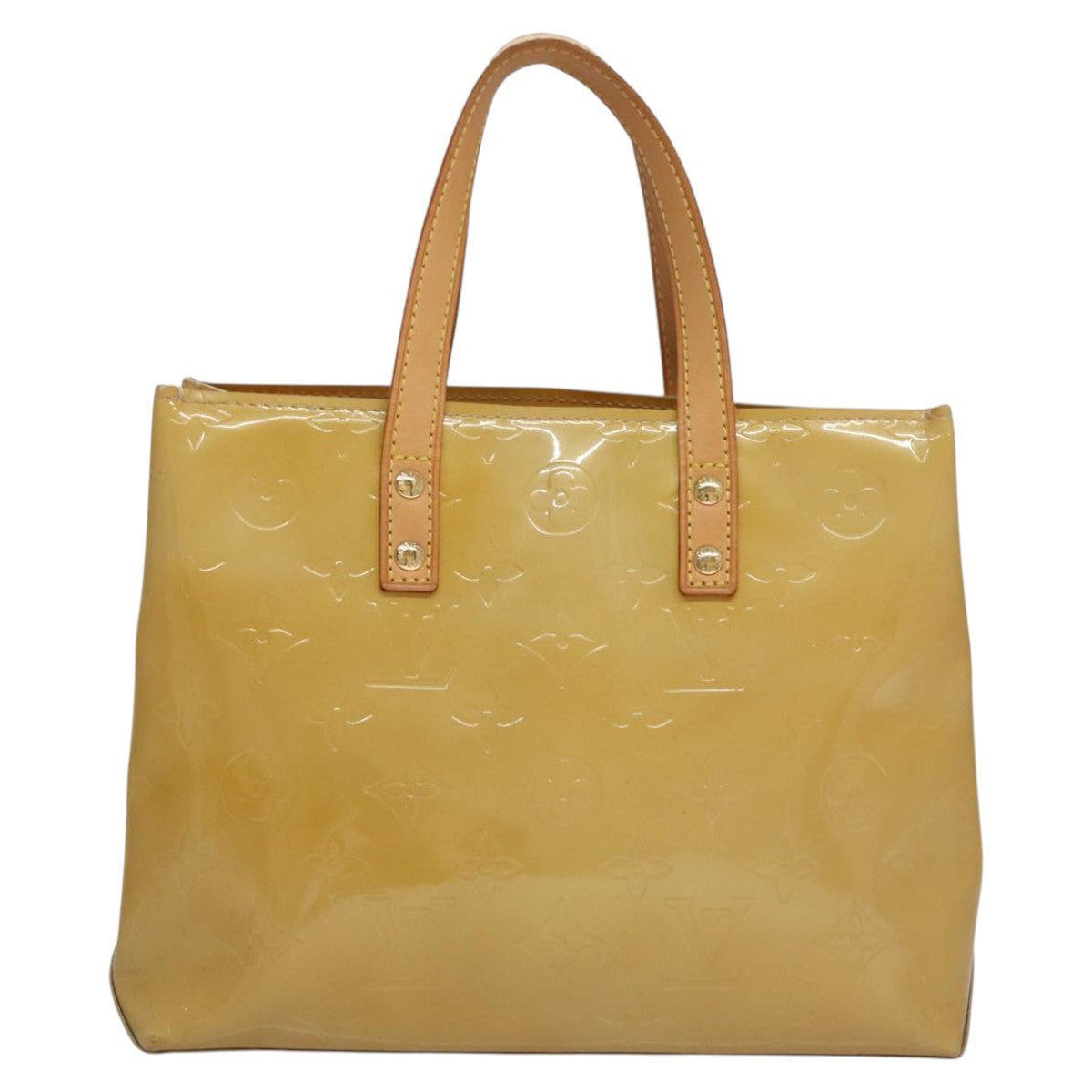 Louis Vuitton Reade Handbag Monogram Vernis, BEIGE, PATENT_LEATHER, Handbag