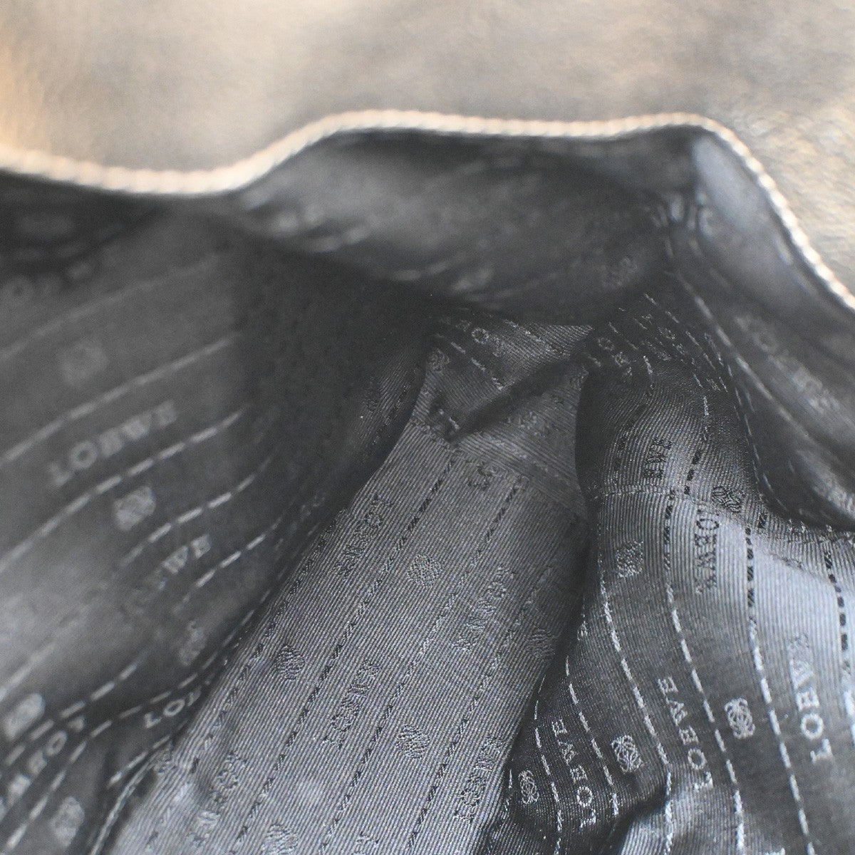 Loewe Anagram Tote Leather, GOLD, LEATHER, Tote bag