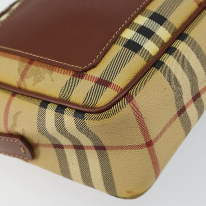 Burberry Nova check Shoulder bag Canvas, BEIGE, CANVAS, Shoulder bag