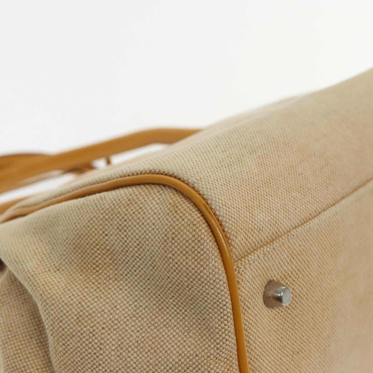 Prada Madras Cerniera Doctor Bag Canvas and Leather, BEIGE, CANVAS, Handbag