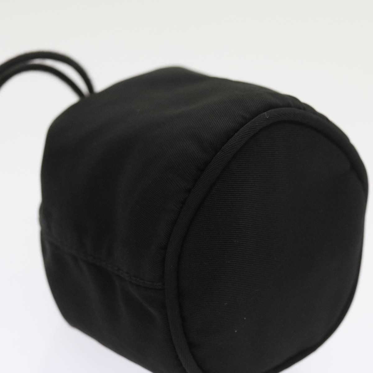 Prada Drawstring Crossbody Pouch Tessuto, BLACK, NYLON, Clutche & pouche