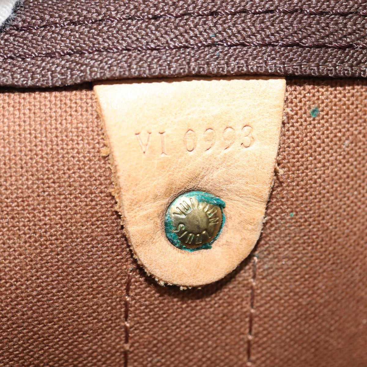 Louis Vuitton Keepall Bag Monogram Canvas, BROWN, CANVAS, Travel bag