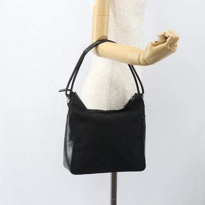 Gucci Vintage Zip Hobo GG Canvas and Leather, BLACK, CANVAS, Shoulder bag