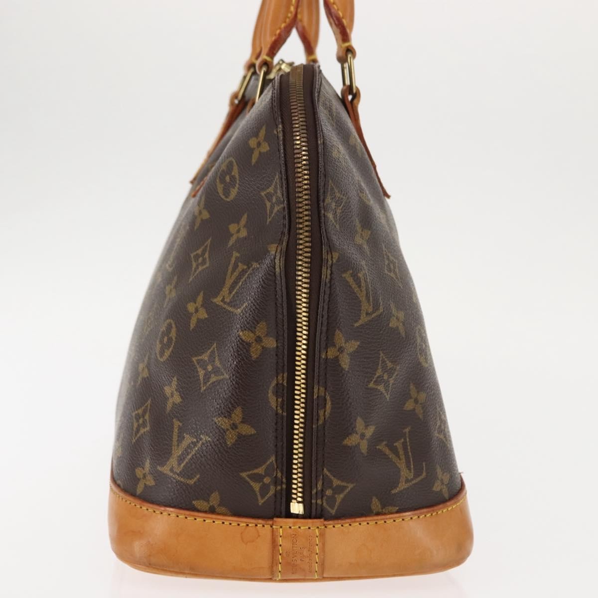Louis Vuitton Alma Handbag Monogram Canvas, BROWN, CANVAS, Handbag