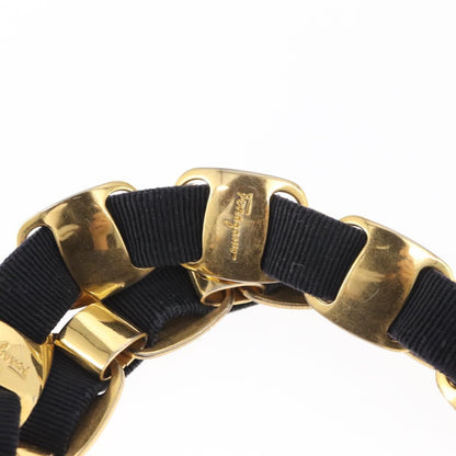 Salvatore Ferragamo Vala Handbag Canvas, NAVY, CANVAS, Handbag