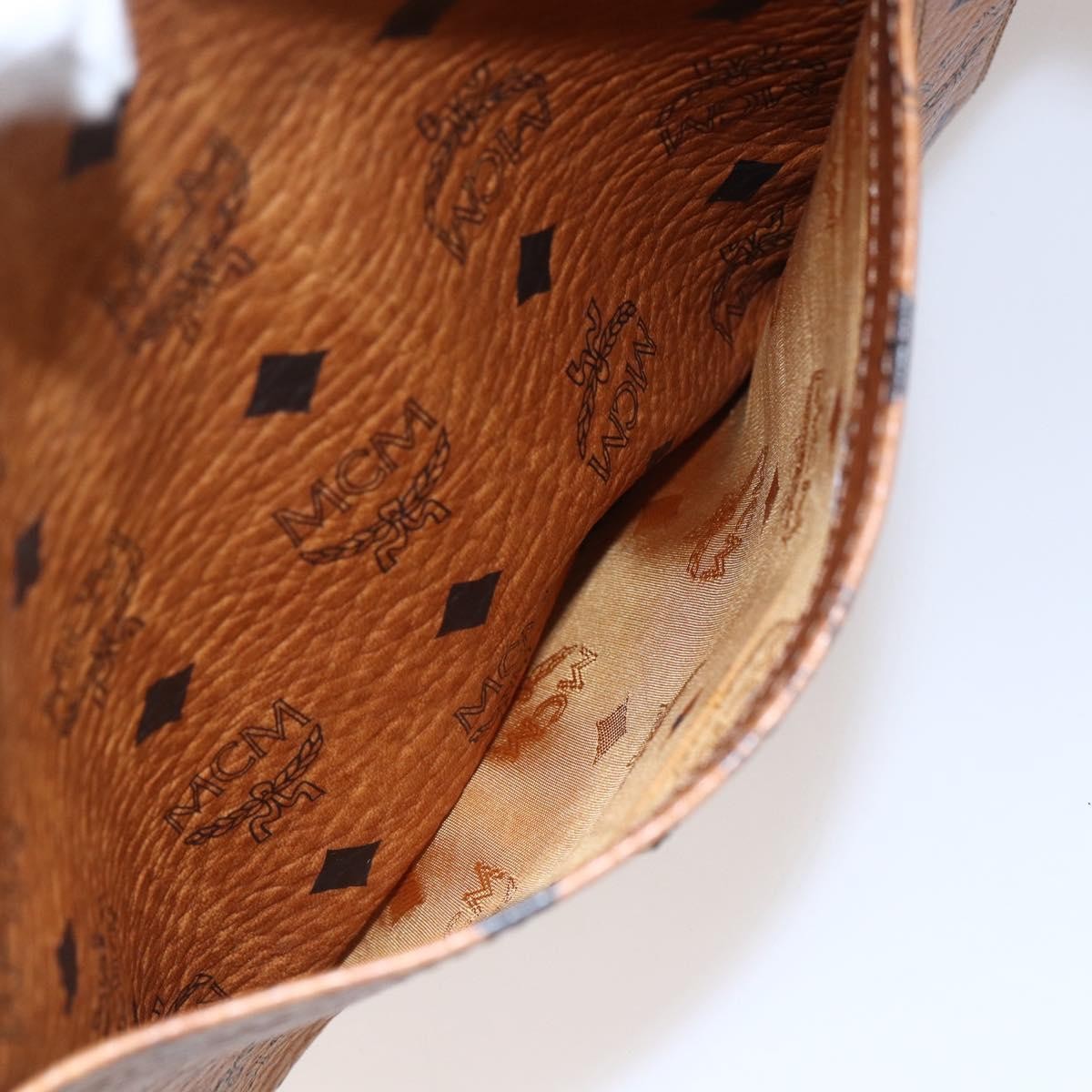 MCM Visetos Shoulder bag PVC, BROWN, CANVAS, Shoulder bag