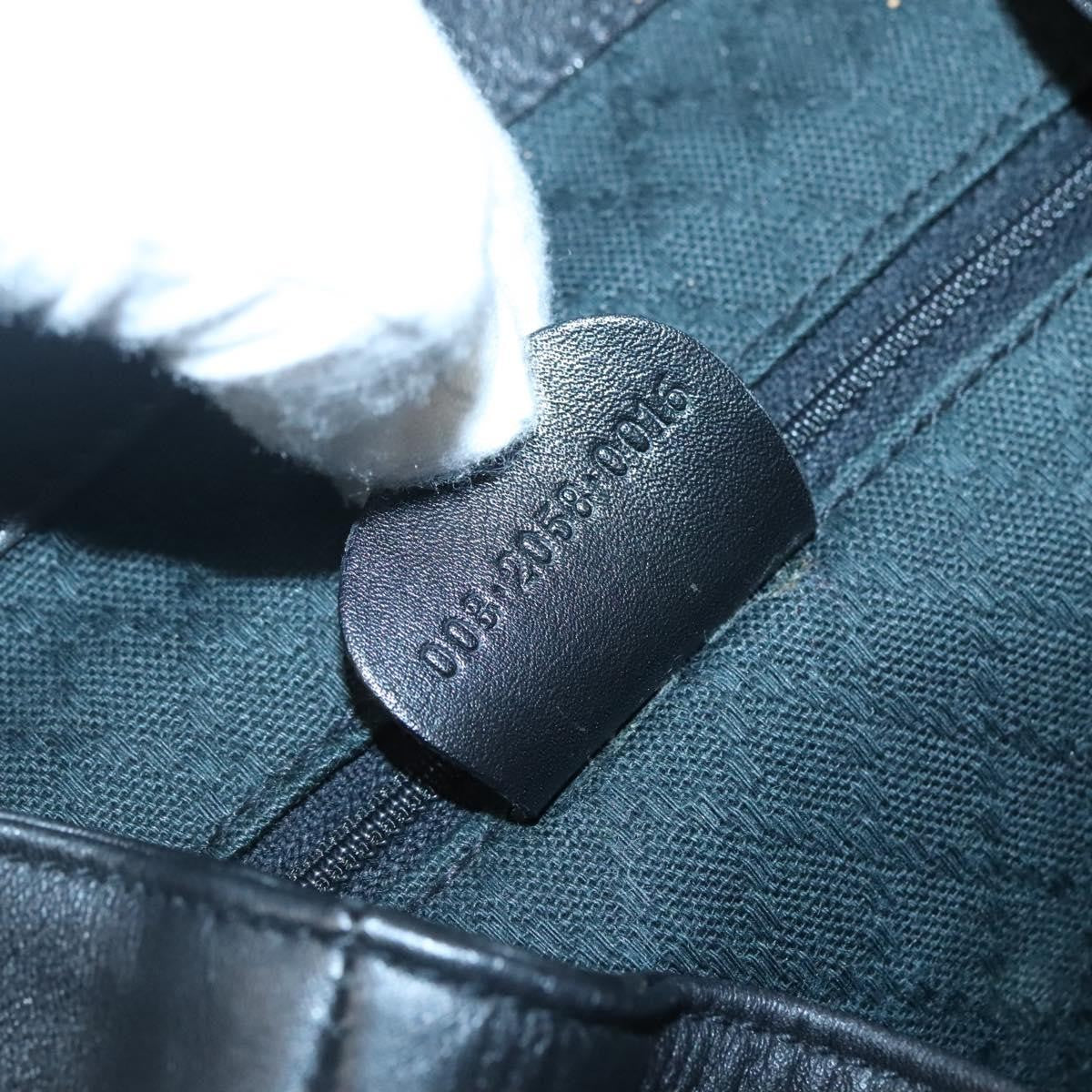 Gucci Vintage Bamboo Backpack Leather, BLACK, LEATHER, Backpack