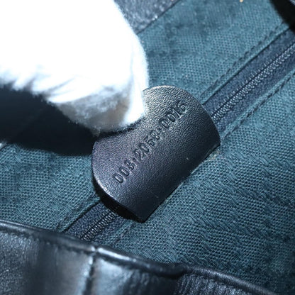 Gucci Vintage Bamboo Backpack Leather, BLACK, LEATHER, Backpack