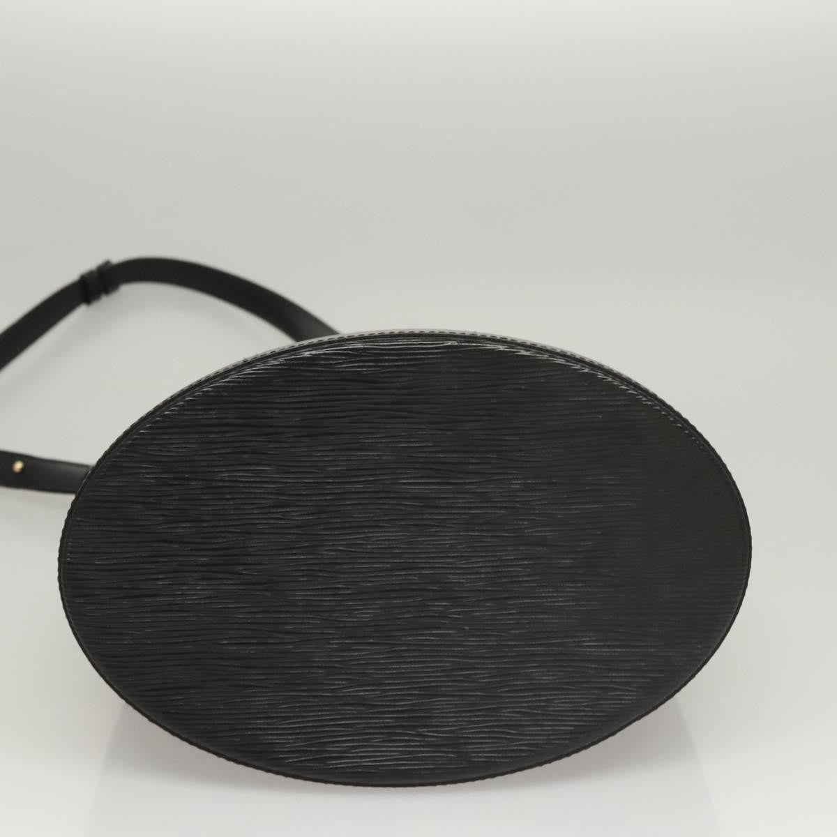 Louis Vuitton Cluny Shoulder Bag Epi Leather, BLACK, LEATHER, Shoulder bag